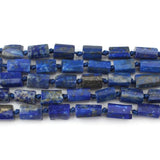Faceted Lapis Lazuli Stone Beads Cylinder Loose Beads for Jewelry Making