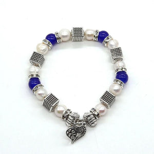 Natural Pearl Zinc Bead Bracelet for Jewelry Making