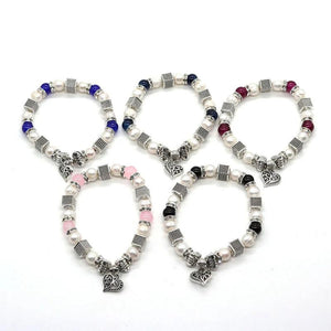 Natural Pearl Zinc Bead Bracelet for Jewelry Making
