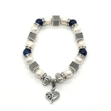 Natural Pearl Zinc Bead Bracelet for Jewelry Making
