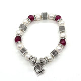 Natural Pearl Zinc Bead Bracelet for Jewelry Making