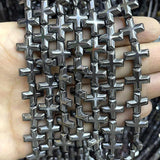 Faceted Natural Hematite Stone Loose Beads 6-12mm