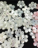10/12mm Flower Shell Beads Jewelry Accessory 5 Pieces