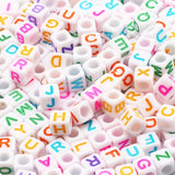 100pcs 6mm Acrylic Letter Beads Mixed Alphabet for Jewelry Making