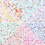 100pcs 6mm Acrylic Letter Beads Mixed Alphabet for Jewelry Making