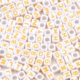 100pcs 6mm Acrylic Letter Beads Mixed Alphabet for Jewelry Making