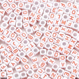 100pcs 6mm Acrylic Letter Beads Mixed Alphabet for Jewelry Making
