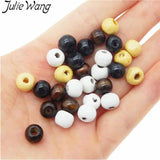 300PCS Wood Bead Bronze Bracelet Anklet Jewelry Finding