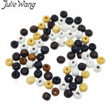 300PCS Wood Bead Bronze Bracelet Anklet Jewelry Finding