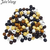 300PCS Wood Bead Bronze Bracelet Anklet Jewelry Finding