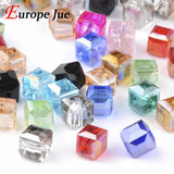 200pcs 4mm Square Austrian Crystal Beads DIY Jewelry Supply