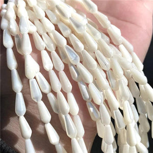 Natural Shell Beads Drop-shaped Mother Of Pearl Spacer Bead Jewelry Making