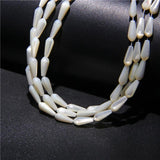 Natural Shell Beads Drop-shaped Mother Of Pearl Spacer Bead Jewelry Making