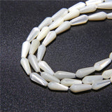 Natural Shell Beads Drop-shaped Mother Of Pearl Spacer Bead Jewelry Making