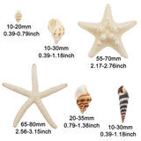 82PCS Natural Conch Beads Starfish Jewelry Making Accessory