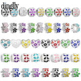 10pcs Daisy Beaded Enamel Flower Beads Lucky Charm DIY Jewelry