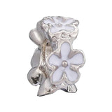 10pcs Daisy Beaded Enamel Flower Beads Lucky Charm DIY Jewelry