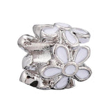 10pcs Daisy Beaded Enamel Flower Beads Lucky Charm DIY Jewelry