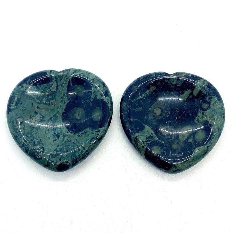 1pc Agate Stone Cabochons Heart-shaped 40x40x6mm