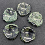 1pc Agate Stone Cabochons Heart-shaped 40x40x6mm