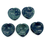 1pc Agate Stone Cabochons Heart-shaped 40x40x6mm