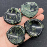 1pc Agate Stone Cabochons Heart-shaped 40x40x6mm