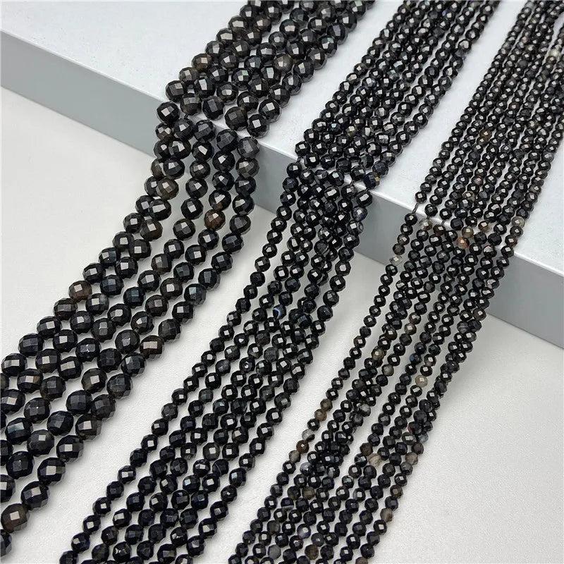 Faceted Round Agates Bead for Bracelet Necklace Making