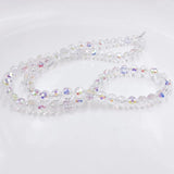 30pcs 96 Faceted Crystal Round Beads Glass Beads Loose Spacer DIY Jewelry Making