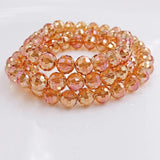 30pcs 96 Faceted Crystal Round Beads Glass Beads Loose Spacer DIY Jewelry Making