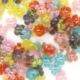 17mm Acrylic Flower Loose Beads Spacers for Jewelry Making Crafts