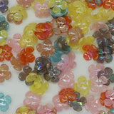 17mm Acrylic Flower Loose Beads Spacers for Jewelry Making Crafts