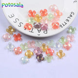 17mm Acrylic Flower Loose Beads Spacers for Jewelry Making Crafts
