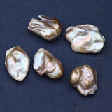 Natural Freshwater Tail Pearl Beads 25-35mm No Hole Irregular Pearl Loose Beads