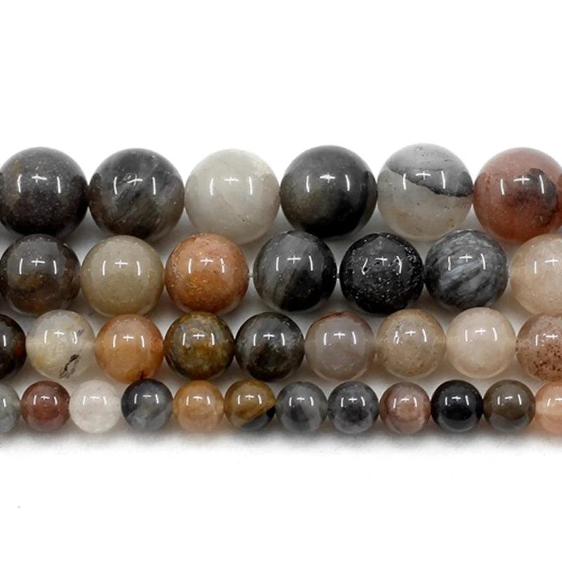Chinese Tourmaline Round Loose Beads Strand 4/6/8/10/12MM for DIY Jewelry