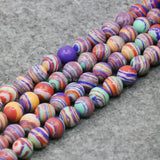 Lucky Stone Rainbow Turkey Stone DIY Loose Round Beads Jewelry Making