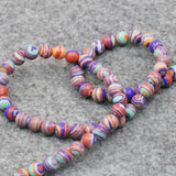 Lucky Stone Rainbow Turkey Stone DIY Loose Round Beads Jewelry Making