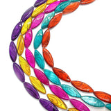 Dyed Marquise Shell Bead Stripe Jewelry DIY Necklace Earrings Boutique