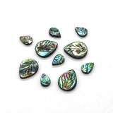 4Pcs Abalone Shell Drop Shape Leaf Beads 8-20mm Charm DIY Necklace Earrings
