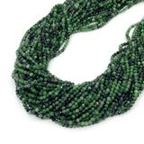 Natural Stone Beads Red Green Faceted Loose Beads DIY Jewelry