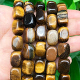 8x12mm Yellow Tiger Eye Stone Beads Natural Loose Spacer Bead for Jewelry Making