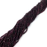 Red Garnet Round Beads 2-4 MM for Jewelry DIY