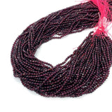 Red Garnet Round Beads 2-4 MM for Jewelry DIY