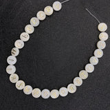 Freshwater Shell Beads 6-8mm Round Charms DIY Jewelry A-Z 26 Letters