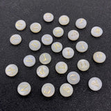 Freshwater Shell Beads 6-8mm Round Charms DIY Jewelry A-Z 26 Letters
