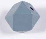 10pcs Colorful Hexagon Wood Beads for Jewelry Making DIY