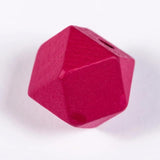 10pcs Colorful Hexagon Wood Beads for Jewelry Making DIY