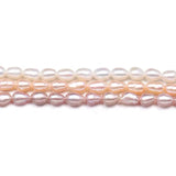 Natural Freshwater Pearl Beads Rice Shape Jewelry Making DIY