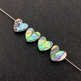 Abalone Shell Heart Beads for DIY Jewelry Making