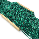 Malachite Round Beads 15 Inch Chain DIY for Jewelry Necklace Bracelet