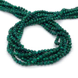 Malachite Round Beads 15 Inch Chain DIY for Jewelry Necklace Bracelet